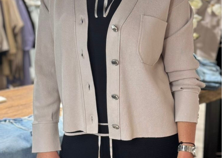 MARC AUREL - VEST LIGHT TAUPE