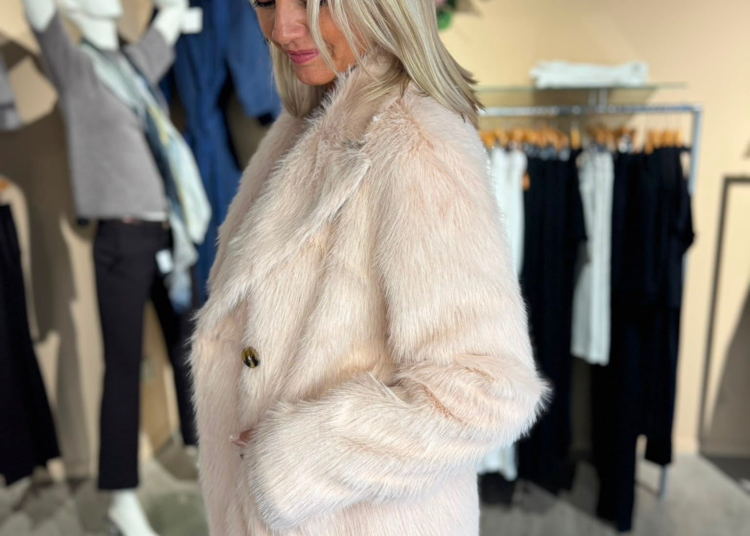MARC AUREL - FAKE FUR COAT