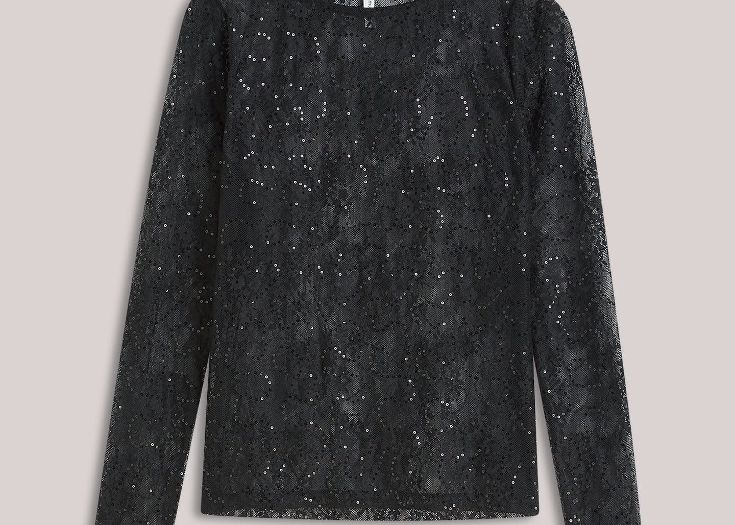 SUMMUM - TOP SEQUIN LACE