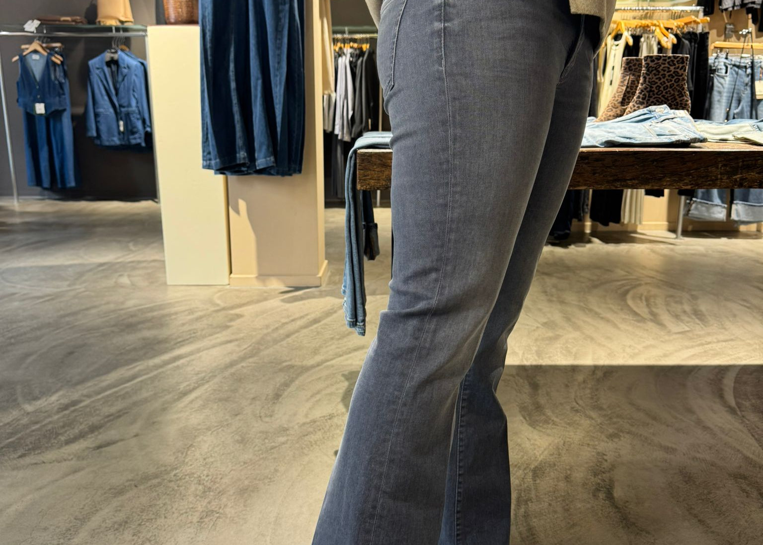 CAMBIO - PARIS FLARED GREY
