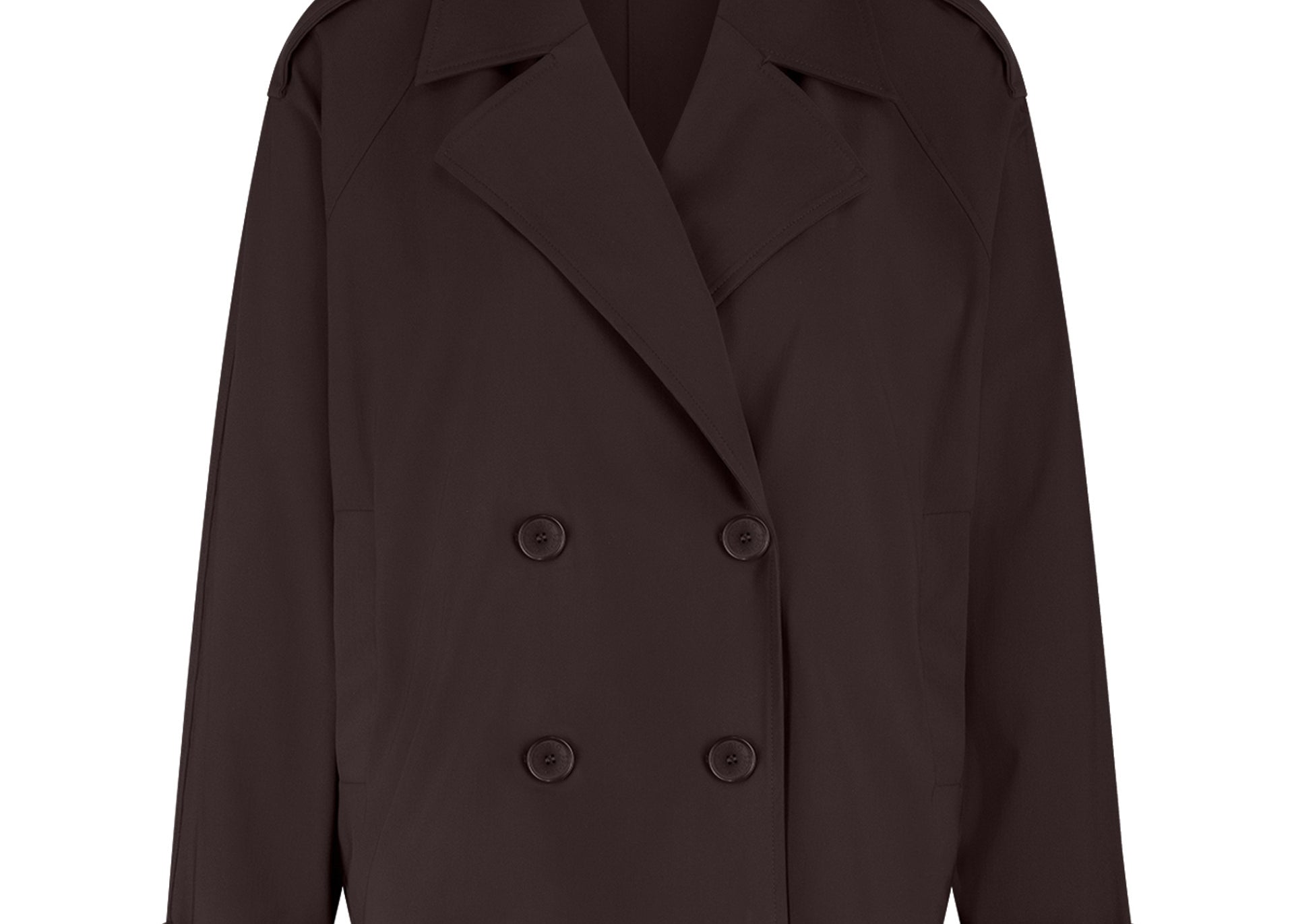 STUDIO ANNELOES - CATO BONDED TRENCHCOAT ESPRESSO