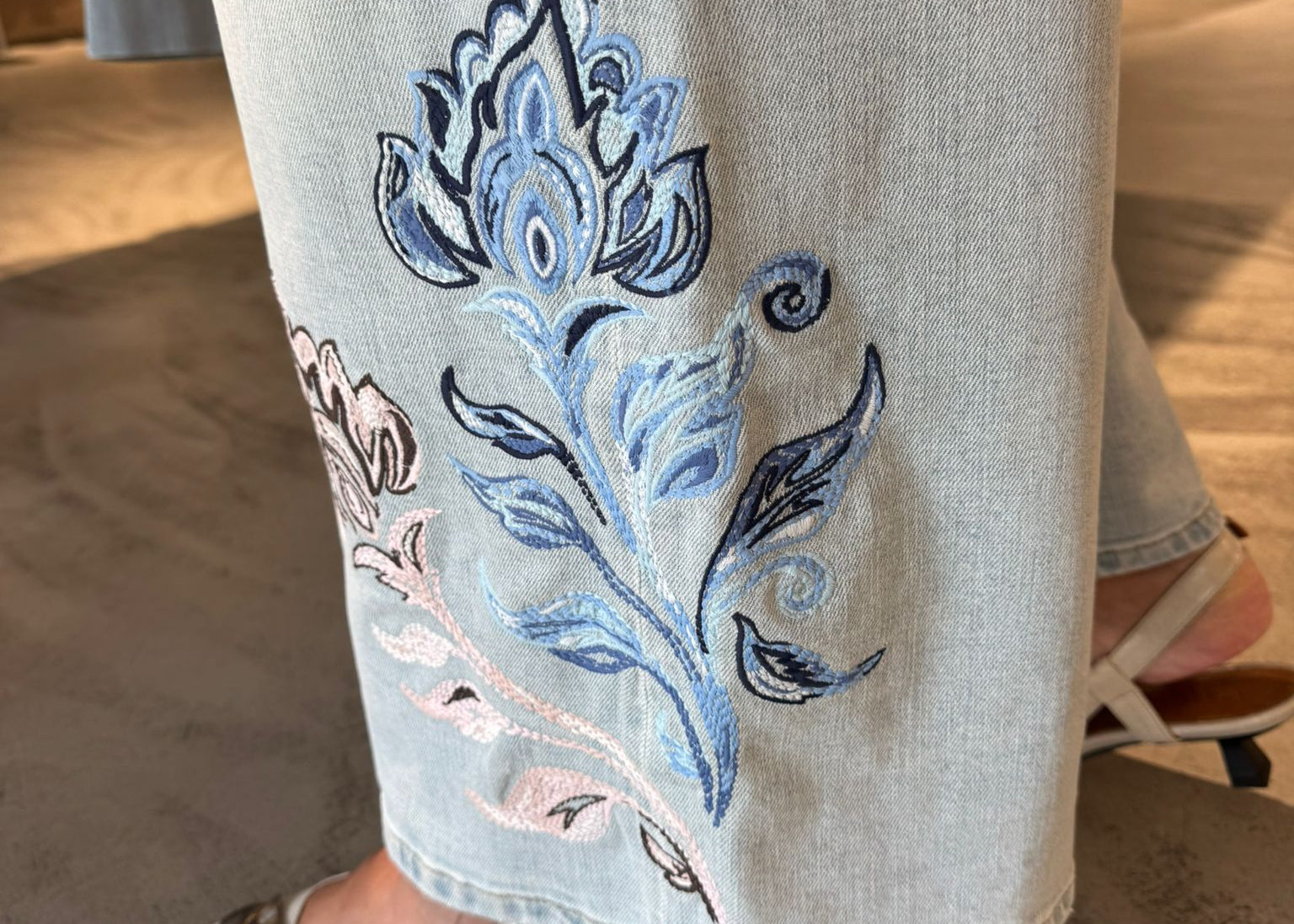 CAMBIO - PALAZZO CROPPED BLOEM