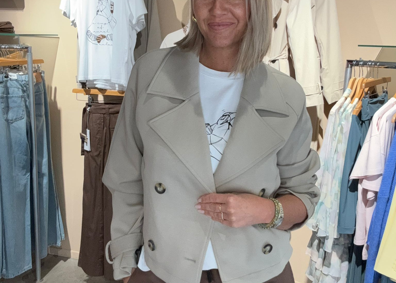 GIACOMO - KORTE TRENCHCOAT