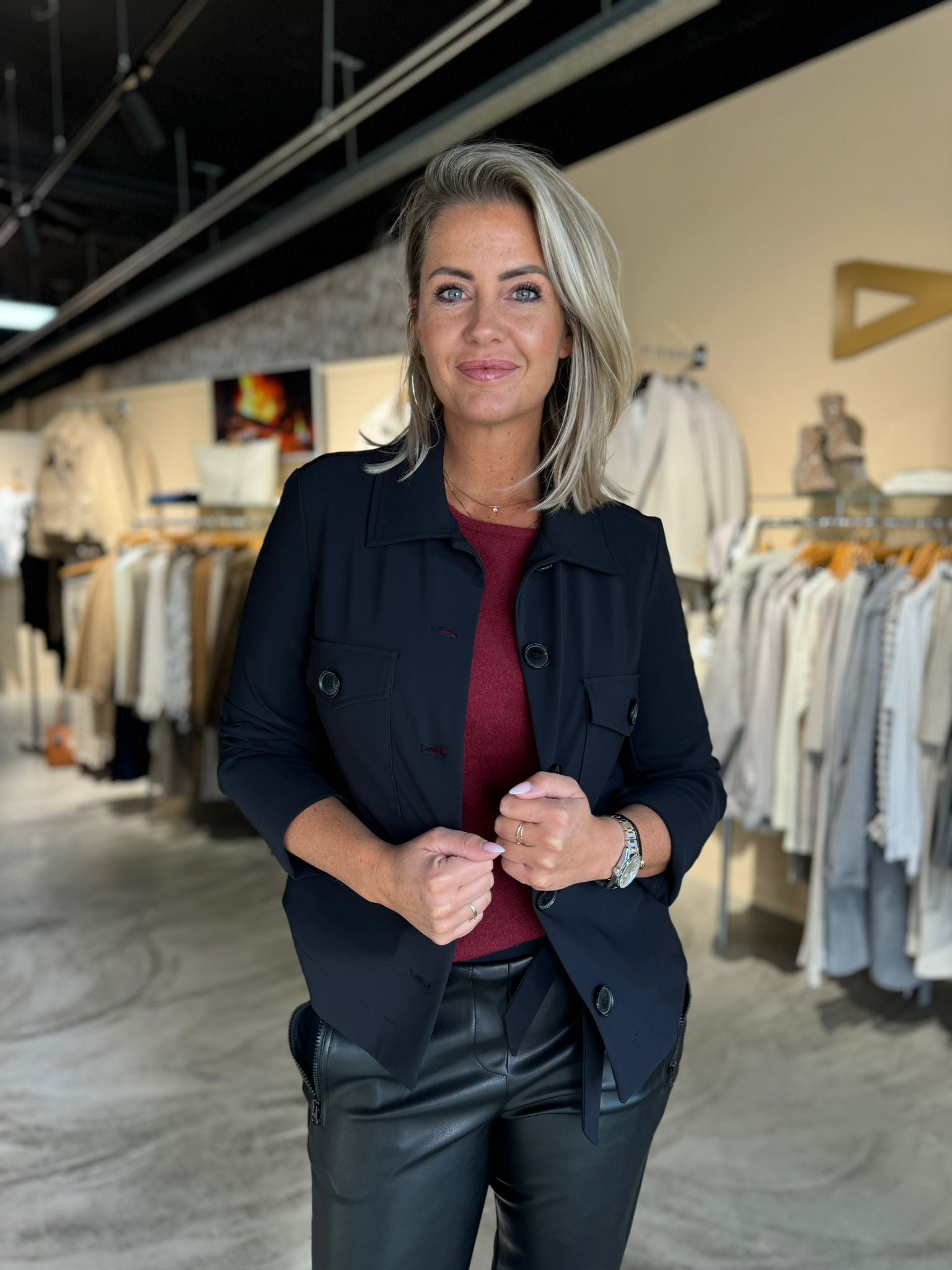 STUDIO ANNELOES - CLAIRE BONDED JACKET FW24 – Diverzo Mode & Lifestyle